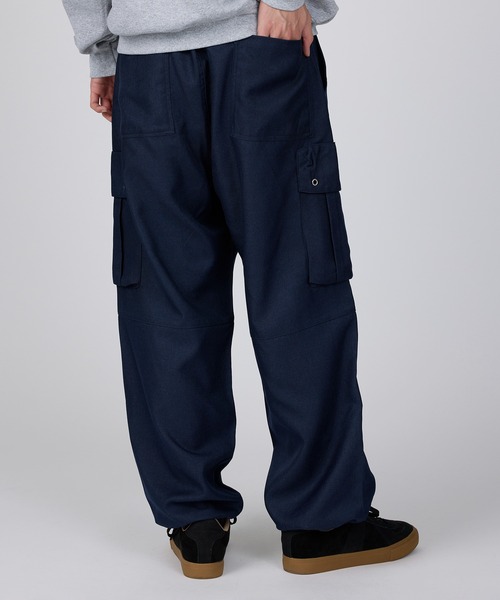 ROOT THREE（ルートスリー）の「【ROOT THREE】ポリツイル ワイドカーゴパンツ（カーゴパンツ・メンズ・ブラウン/グレー/ネイビー/ブラック・M/S/LL/L）」の7枚目の写真