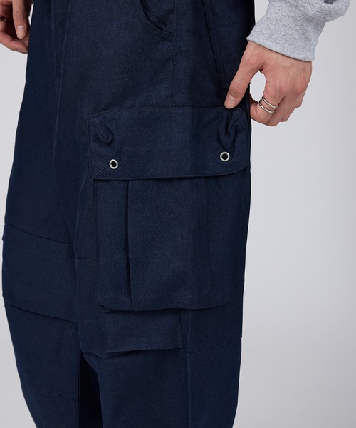 ROOT THREE（ルートスリー）の「【ROOT THREE】ポリツイル ワイドカーゴパンツ（カーゴパンツ・メンズ・ブラウン/グレー/ネイビー/ブラック・M/S/LL/L）」の14枚目の写真