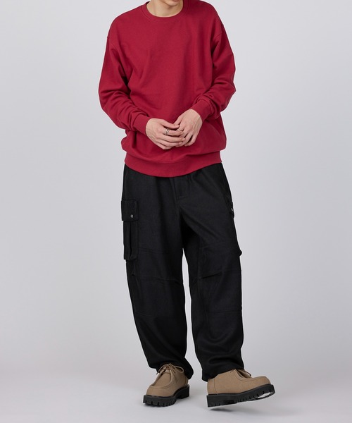 ROOT THREE（ルートスリー）の「【ROOT THREE】ポリツイル ワイドカーゴパンツ（カーゴパンツ・メンズ・ブラウン/グレー/ネイビー/ブラック・M/S/LL/L）」の20枚目の写真