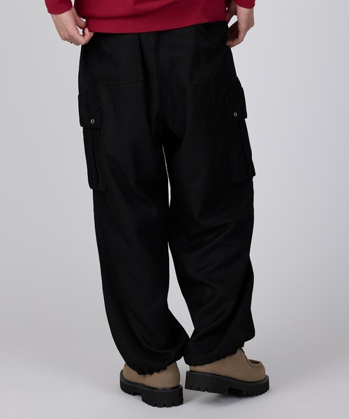 ROOT THREE（ルートスリー）の「【ROOT THREE】ポリツイル ワイドカーゴパンツ（カーゴパンツ・メンズ・ブラウン/グレー/ネイビー/ブラック・M/S/LL/L）」の19枚目の写真