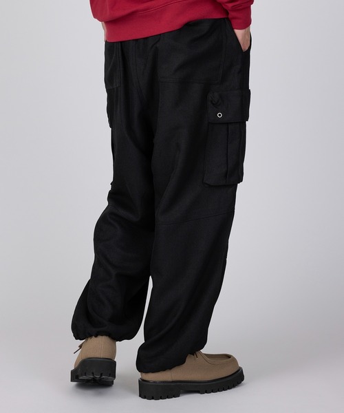 ROOT THREE（ルートスリー）の「【ROOT THREE】ポリツイル ワイドカーゴパンツ（カーゴパンツ・メンズ・ブラウン/グレー/ネイビー/ブラック・M/S/LL/L）」の17枚目の写真