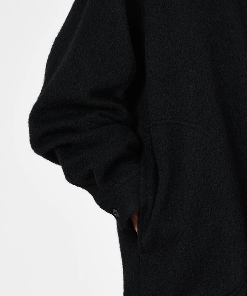【LAD MUSICIAN】MOHAIR SHAGGY　ノーカラーコート LAD MUSICIAN / ラッドミュージシャン「MOHAIR WJQ KNIT BIG