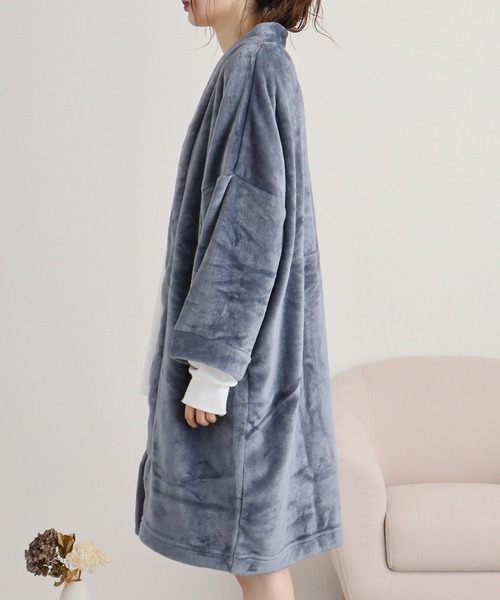 FUNALIVE（ファンアライブ）の「ニューマイヤーガウン（ガウン/バスローブ・レディース・アイボリー/チャコールグレー/ピンク/モカ/ネイビー・FREE）」の14枚目の写真