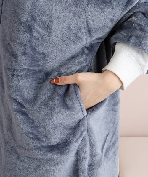 FUNALIVE（ファンアライブ）の「ニューマイヤーガウン（ガウン/バスローブ・レディース・アイボリー/チャコールグレー/ピンク/モカ/ネイビー・FREE）」の16枚目の写真