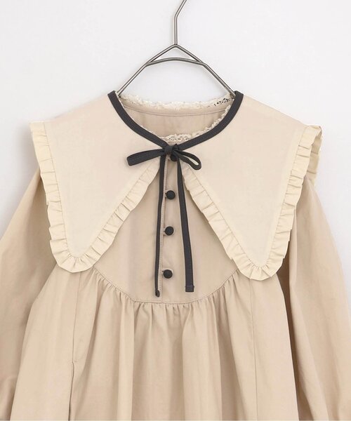 p.premier（ピードットプルミエ）の「【ジュニア対応】つけ衿付き3WAYワンピース_フォーマル対応（ワンピース・キッズ・ベージュ/チャコール/ピンク・90/100/110/120/130/140）」の15枚目の写真