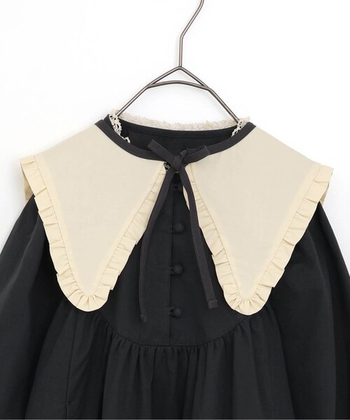 p.premier（ピードットプルミエ）の「【ジュニア対応】つけ衿付き3WAYワンピース_フォーマル対応（ワンピース・キッズ・ベージュ/チャコール/ピンク・90/100/110/120/130/140）」の16枚目の写真