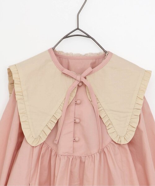 p.premier（ピードットプルミエ）の「【ジュニア対応】つけ衿付き3WAYワンピース_フォーマル対応（ワンピース・キッズ・ベージュ/チャコール/ピンク・90/100/110/120/130/140）」の17枚目の写真