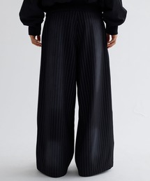 epnokブラックストライプ ワイドパンツ epnok（エプノック）の「【EPNK】Spray stripe wide slacks