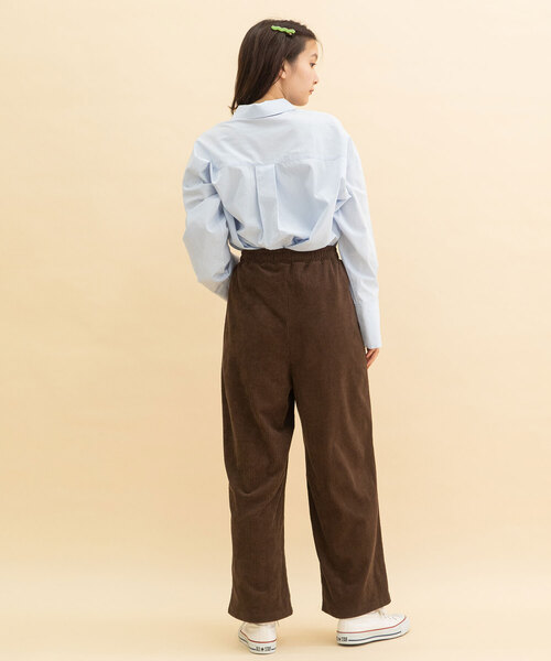 POU DOU DOU（プードゥドゥ）の「カットコールパンツ（その他パンツ・レディース・ネイビー/ブラウン/アイボリー・M）」の8枚目の写真