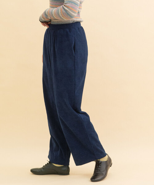 POU DOU DOU（プードゥドゥ）の「カットコールパンツ（その他パンツ・レディース・ネイビー/ブラウン/アイボリー・M）」の16枚目の写真