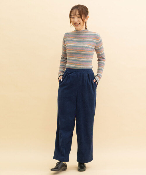 POU DOU DOU（プードゥドゥ）の「カットコールパンツ（その他パンツ・レディース・ネイビー/ブラウン/アイボリー・M）」の18枚目の写真