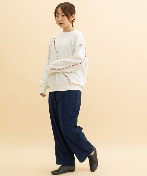 POU DOU DOU（プードゥドゥ）の「カットコールパンツ（その他パンツ・レディース・ネイビー/ブラウン/アイボリー・M）」の22枚目の写真