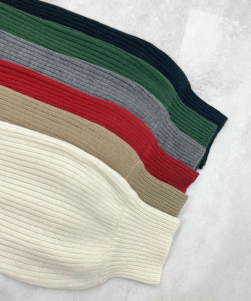 Futier land（フューティアランド）の「1枚主役モテかわ映え。ボートネックバルーン袖ニットプルオーバー（ニット/セーター・レディース・アイボリー/レッド/グリーン/杢グレー/グレイッシュベージュ/ブラック・FREE/LARGE/X-LARGE）」の14枚目の写真