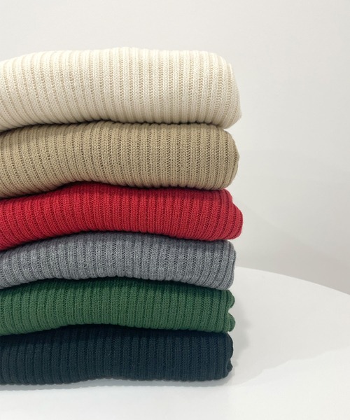 Futier land（フューティアランド）の「1枚主役モテかわ映え。ボートネックバルーン袖ニットプルオーバー（ニット/セーター・レディース・アイボリー/レッド/グリーン/杢グレー/グレイッシュベージュ/ブラック・FREE/LARGE/X-LARGE）」の16枚目の写真