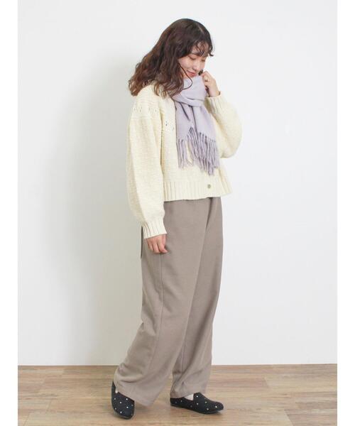 Samansa Mos2（サマンサ モスモス）の「【帯電防止/ウォッシャブル】杢無地ストール（ストール/ショール・レディース・ミント/ベージュ/ラベンダー/オフホワイト・F）」の22枚目の写真