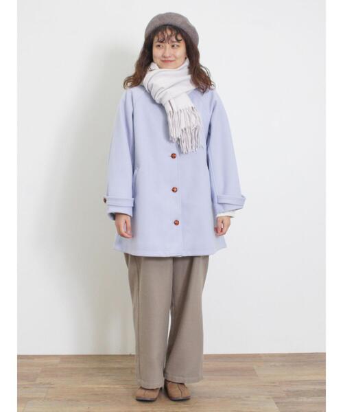 Samansa Mos2（サマンサ モスモス）の「【帯電防止/ウォッシャブル】杢無地ストール（ストール/ショール・レディース・ミント/ベージュ/ラベンダー/オフホワイト・F）」の13枚目の写真