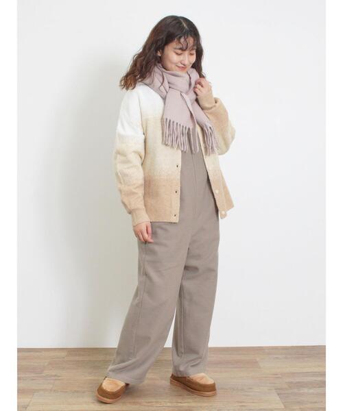 Samansa Mos2（サマンサ モスモス）の「【帯電防止/ウォッシャブル】杢無地ストール（ストール/ショール・レディース・ミント/ベージュ/ラベンダー/オフホワイト・F）」の11枚目の写真