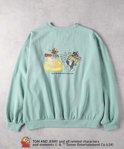 Right-on(ライトオン)の「【WEB限定】SEQUENZ×TOM AND JERRY ラムネスウェット(スウェット・メンズ・グレー/グリーン/ブラック・L/M)」の7枚目の写真