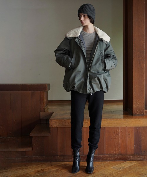 CLANE（クラネ）の「BALLOON DESIGN HOODED N3B（モッズコート・レディース・カーキ・2/1）」の5枚目の写真