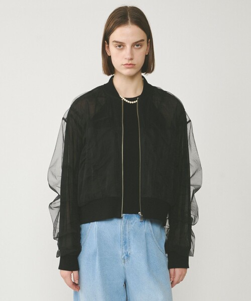 セール】チュールギャザーブルゾン（ブルゾン）｜Diagram