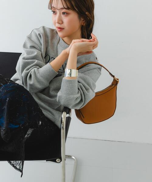 RODE SKO（ロデスコ）の「ワンハンドルムーンバッグ（ハンドバッグ・レディース・キャメル/ライトベージュ・ONE）」の5枚目の写真