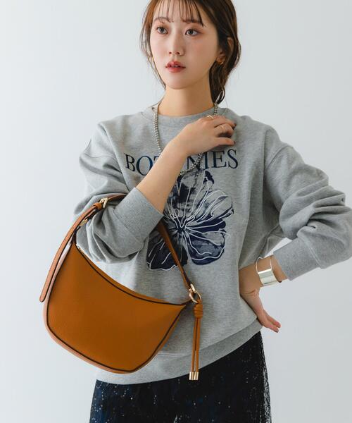 RODE SKO（ロデスコ）の「ワンハンドルムーンバッグ（ハンドバッグ・レディース・キャメル/ライトベージュ・ONE）」の8枚目の写真