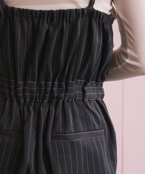 fifth（フィフス）の「フリルキャミオールインワン（つなぎ/オールインワン・レディース・スモークピンク/ブラック/ストライプ・S/M）」の19枚目の写真