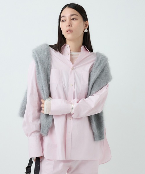 Chaos(カオス)の「Chaos(カオス)/◆坪田あさみさんInstaLIVE紹介◆ ガールフレンドシャツ(シャツ/ブラウス・レディース・サックスブルー/ストライプ/ホワイト/ブルー/ピンク/ブルー系その他/ネイビー・FREE)」の10枚目の写真