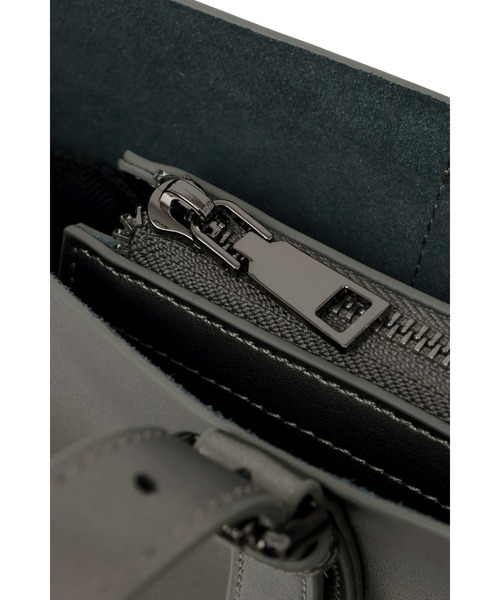 HIGH STREET（ハイストリート）の「HIGH STREET∴スプリットレザートートバッグ（トートバッグ・メンズ・ブラック/グレー系その他2・F）」の14枚目の写真