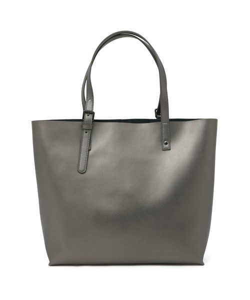 HIGH STREET（ハイストリート）の「HIGH STREET∴スプリットレザートートバッグ（トートバッグ・メンズ・ブラック/グレー系その他2・F）」の6枚目の写真