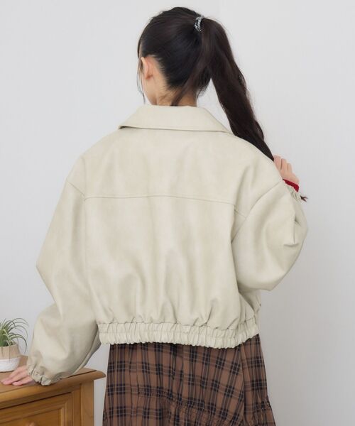 RETRO GIRL(レトロガール)の「FレザーショートBZ(その他アウター・レディース・ナチュラル/ブラウン/ブラック/ライトグレー・FREE)」の15枚目の写真