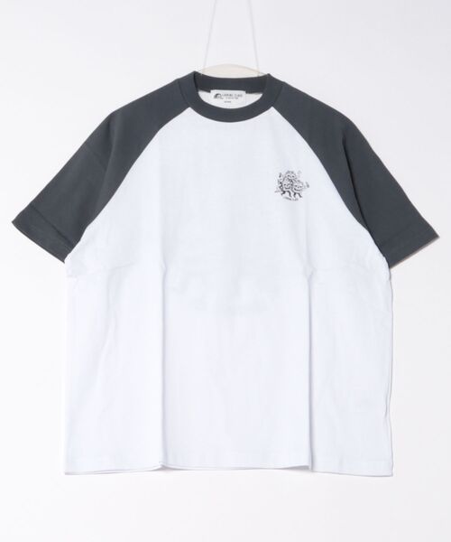 LURKING CLASS（ラーキングクラス）の「【ムラサキスポーツ限定】LURKING CLASS/ラーキングクラス 半袖Tシャツ ラグラン バックプリント ST25STM10（Tシャツ/カットソー・メンズ・ホワイト×グレー/ホワイト×ブラック・XL/L/M）」の5枚目の写真