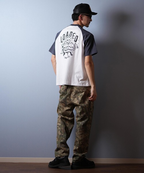 LURKING CLASS（ラーキングクラス）の「【ムラサキスポーツ限定】LURKING CLASS/ラーキングクラス 半袖Tシャツ ラグラン バックプリント ST25STM10（Tシャツ/カットソー・メンズ・ホワイト×グレー/ホワイト×ブラック・XL/L/M）」の11枚目の写真