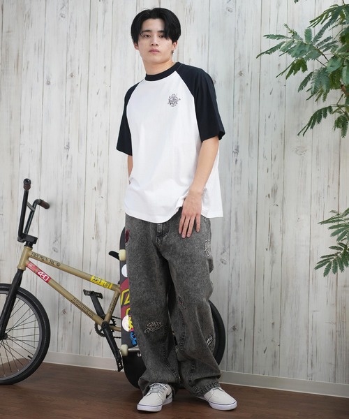 LURKING CLASS（ラーキングクラス）の「【ムラサキスポーツ限定】LURKING CLASS/ラーキングクラス 半袖Tシャツ ラグラン バックプリント ST25STM10（Tシャツ/カットソー・メンズ・ホワイト×グレー/ホワイト×ブラック・XL/L/M）」の14枚目の写真