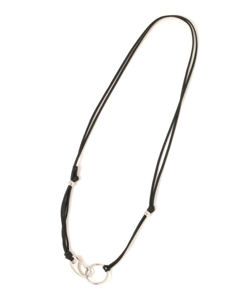 GLOBAL WORK(グローバルワーク)の「UNISEX/ステンレスフェイクスウェードネックレス/289710(ネックレス・メンズ・ブラック/グレー/ライトイエロー・FREE)」の7枚目の写真