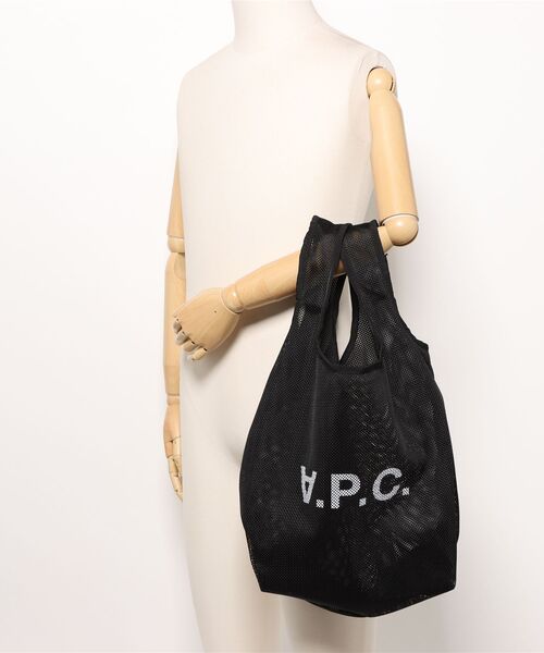 A.P.C.（アーペーセー）の「SHOPPING REBOUND（トートバッグ・メンズ・オフホワイト/ブラック・ONESIZE）」の6枚目の写真
