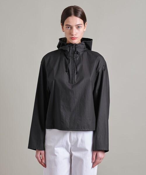 クリスマス特集2025 LOEFF＞コットン ブロード フード シャツ UNISEX（シャツ トップス