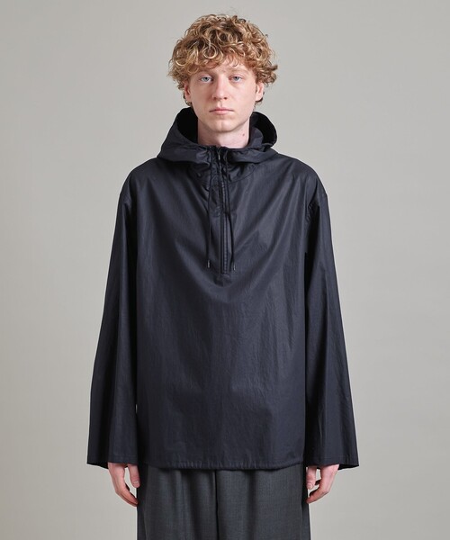 LOEFF＞コットン ブロード フード シャツ UNISEX（シャツ
