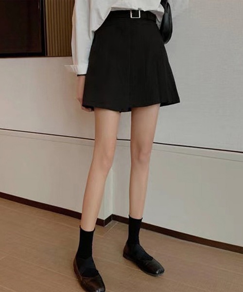 Lace Ladies（レースレディース）の「ハイウエスト Aライン プリーツ ミニ スカート（スカート・レディース・グレー/ブラック・S/M/L/XL）」の6枚目の写真