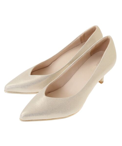 YECCA VECCA（イェッカヴェッカ）の「メタルラインパンプス（パンプス・レディース・ベージュ/ゴールド/アイボリー・22.5cm/23.5cm/24.5cm）」の19枚目の写真