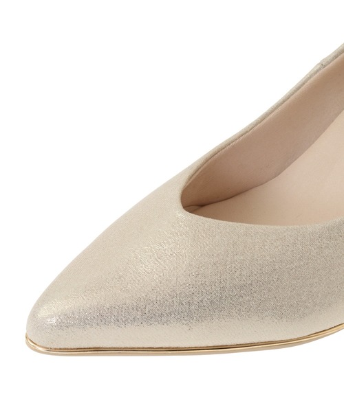 YECCA VECCA（イェッカヴェッカ）の「メタルラインパンプス（パンプス・レディース・ベージュ/ゴールド/アイボリー・22.5cm/23.5cm/24.5cm）」の12枚目の写真