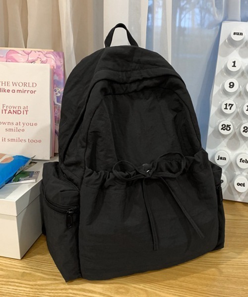 Miniministore(ミニミニストア)の「リュックサック 大容量 バックパック(バックパック/リュック・レディース・ラベンダー/アイボリー/ベージュ/ブラック/ピンク・FREE)」の3枚目の写真