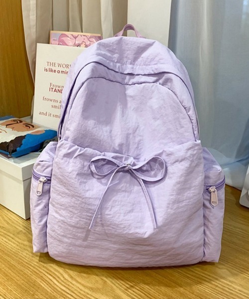 Miniministore(ミニミニストア)の「リュックサック 大容量 バックパック(バックパック/リュック・レディース・ラベンダー/アイボリー/ベージュ/ブラック/ピンク・FREE)」の17枚目の写真
