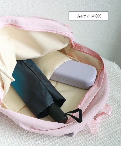 Miniministore(ミニミニストア)の「リュックサック 大容量 バックパック(バックパック/リュック・レディース・ラベンダー/アイボリー/ベージュ/ブラック/ピンク・FREE)」の20枚目の写真