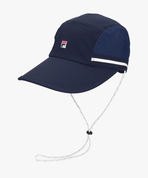 FILA（フィラ）の「FILA  WATER REPELLENT JET CAP / フィラ（キャップ・レディース・ネイビー/ホワイト・57~59cm）」の2枚目の写真