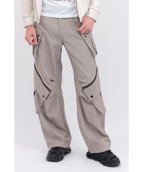 【新品】TORNADO MART トルネードマート カーゴパンツ TORNADO MART∴ストレッチオックスワイドカーゴパンツ（カーゴ