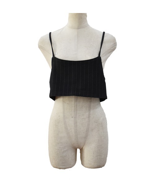 キャミソール RIBBON BUSTIER KNIT lace up ribbon knit camisole Ivory【stock】 – tanakadaisuke