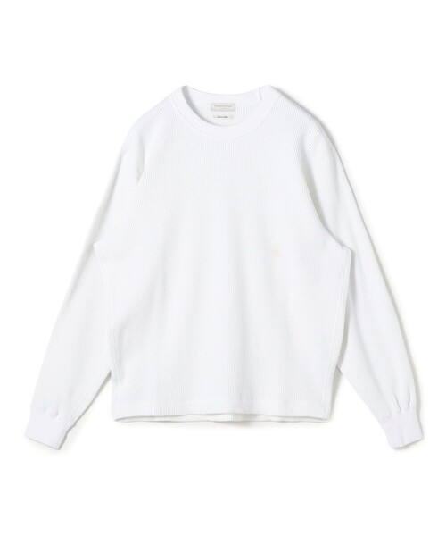 TOMORROWLAND (トゥモローランド)の「スビンコットン ワッフル クルーネックカットソー(Tシャツ/カットソー・メンズ・ホワイト/ネイビー/ブルー・S/M/L)」の2枚目の写真
