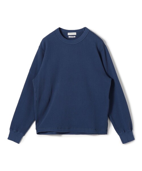 セール】スビンコットン ワッフル クルーネックカットソー（T