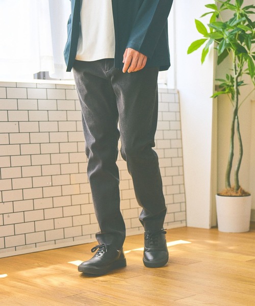 GLOBAL WORK(グローバルワーク)の「スゴラクストレッチスリムパンツ/丈長め/一部店舗限定/250708(その他パンツ・メンズ・グレー/チャコールグレー/ベージュ系その他3/ダークブルー/ネイビー/ブラック/ブルー/その他・LARGE/SMALL/MEDIUM/X-LARGE)」の1枚目の写真